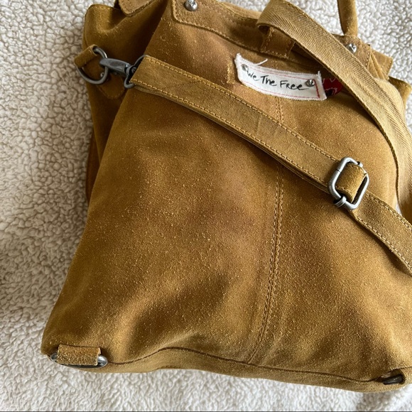 We the Free Free People suede hippie Boho backpack bag super Cute!! - Picture 5 of 12